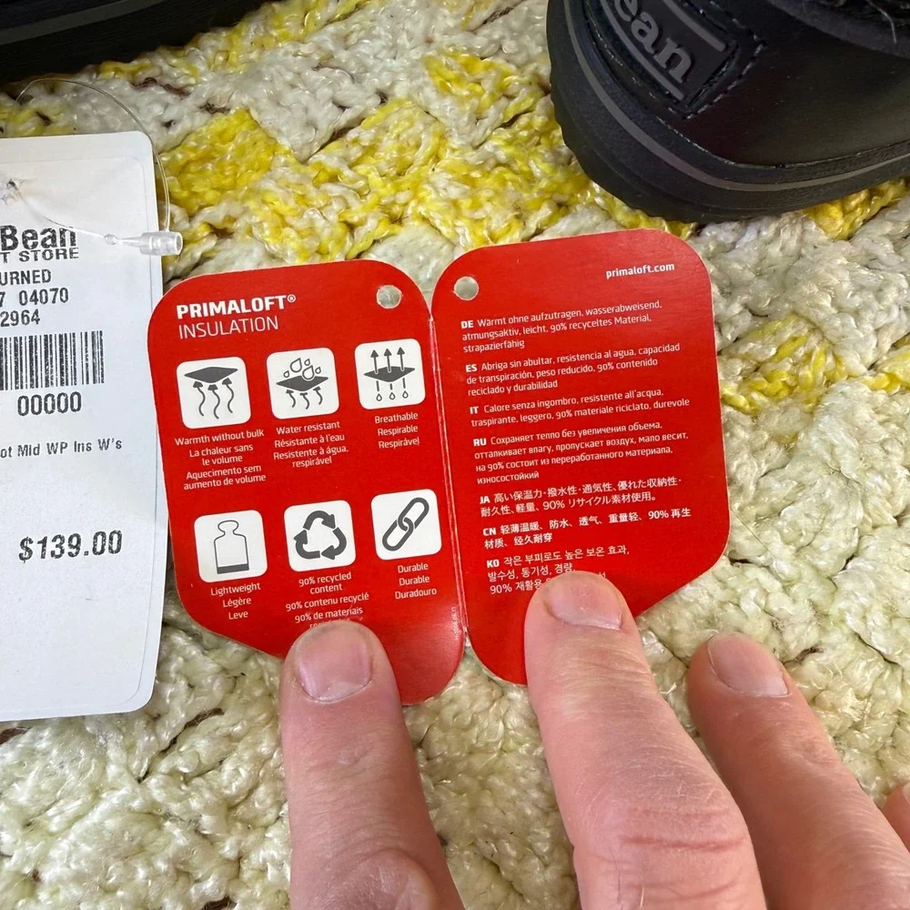 LL Bean Rangeley Pac Boot Mid Waterproof Insulated Black Winter Boots Women 6 - Picture 4 of 16